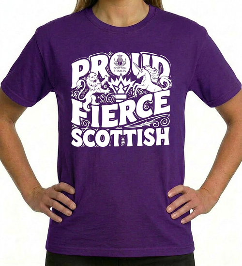 PROUD FIERCE SCOTTISH ADULT TSHIRT