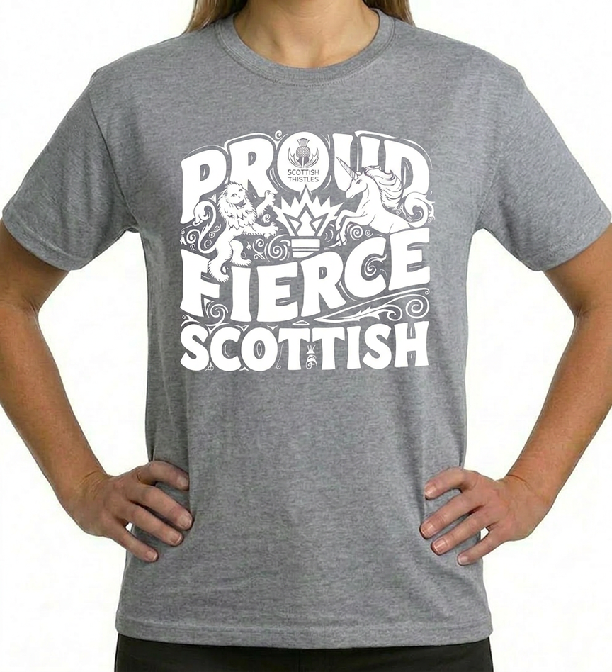 PROUD FIERCE SCOTTISH ADULT TSHIRT