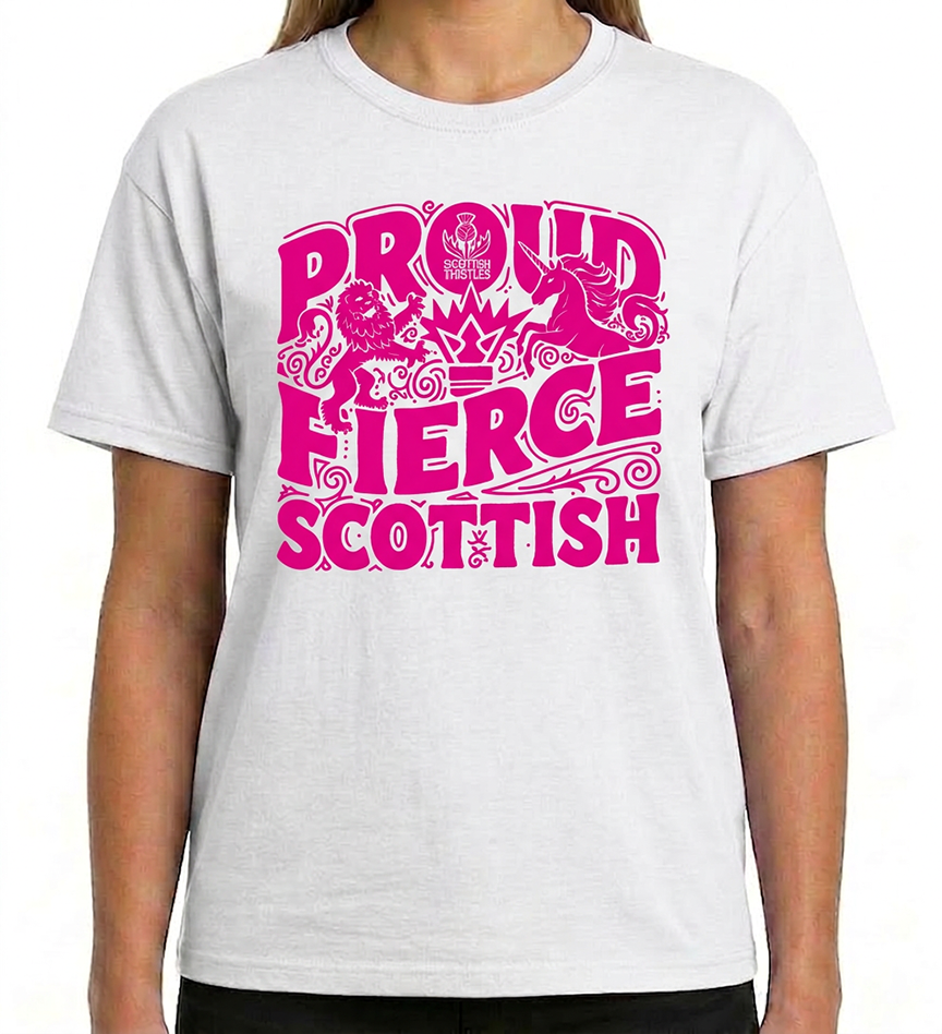 PROUD FIERCE SCOTTISH ADULT TSHIRT
