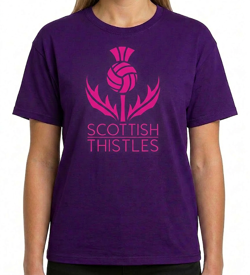 SCOTTISH THISTLES ADULT TSHIRT