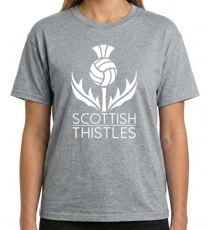SCOTTISH THISTLES ADULT TSHIRT