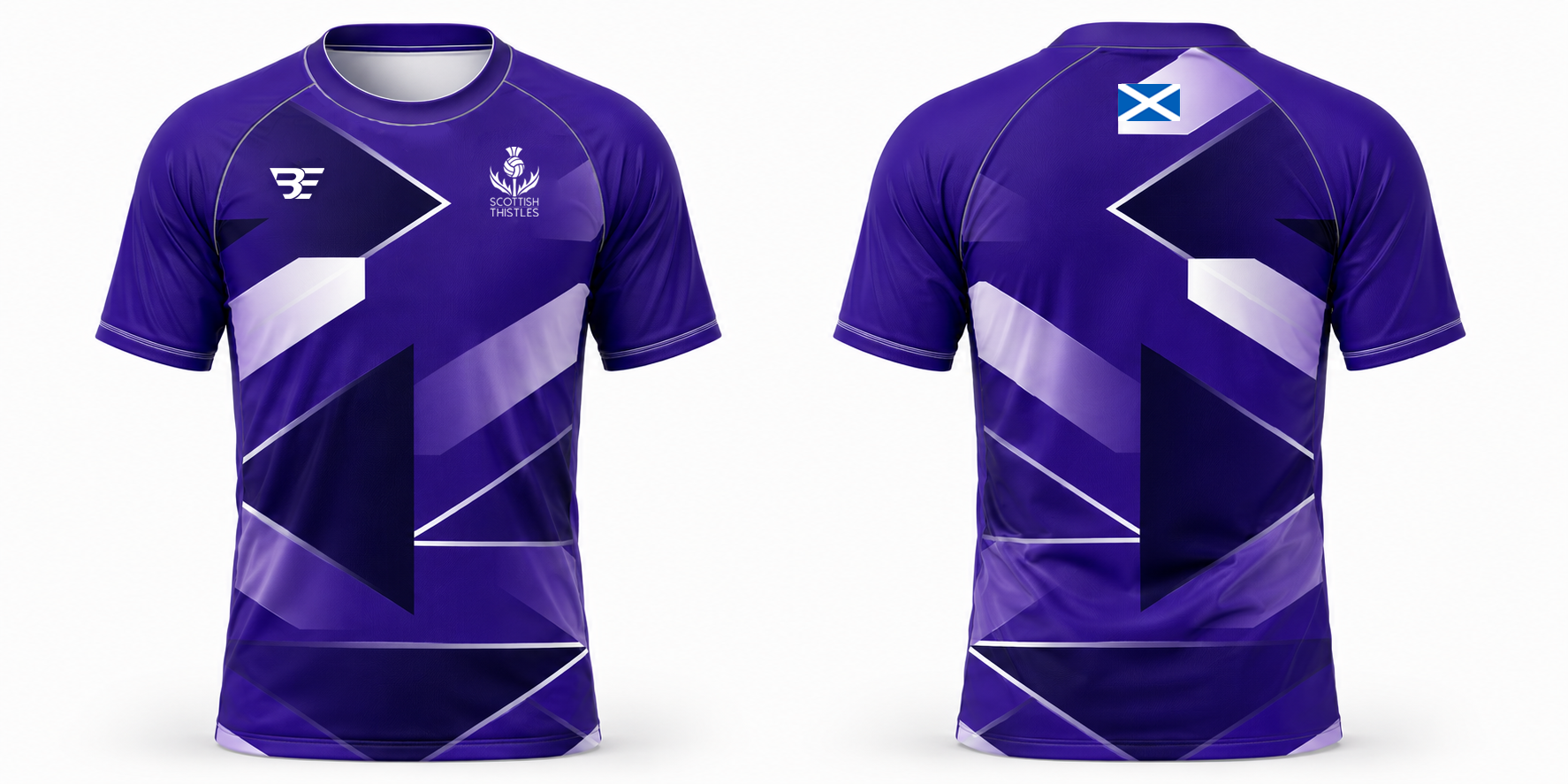 Netball Scotland Male Fit Warm Up Tee